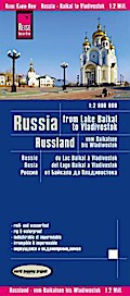 Landkarte Russland - vom Baikalsee bis Wladiwostok
