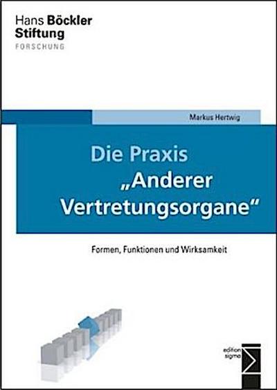Die Praxis "Anderer Vertretungsorgane"