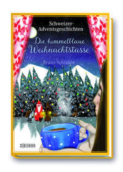 Die himmelblaue Weihnachtstasse