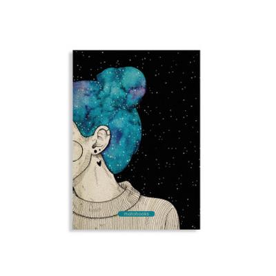 Jana Notizbuch A5 "Blue Starry Sky" (blanko, farbig)