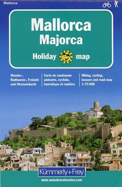 Mallorca 1 : 75 000. Holiday Map. Wander-, Radtouren-, Freizeit- und Strassenkarte