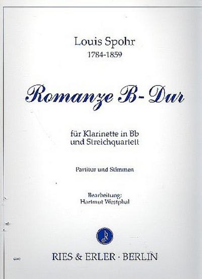 Romanze B-Dur für Klarinetteund Streichquartett