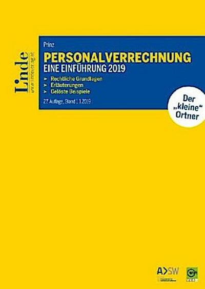 Personalverrechnung: eine Einführung 2019 (f. Österreich)