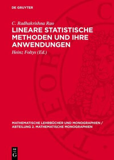 Lineare Statistische Methoden und ihre Anwendungen