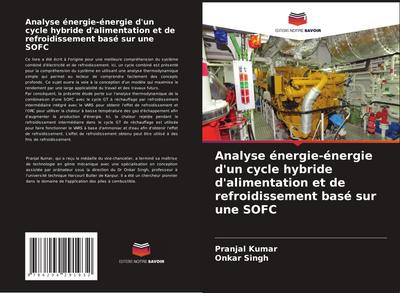 Analyse énergie-énergie d’un cycle hybride d’alimentation et de refroidissement basé sur une SOFC