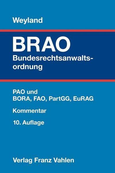 Bundesrechtsanwaltsordnung/BRAO