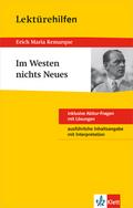 Klett Lektürehilfen Erich Maria Remarque, Im Weste