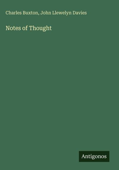 Notes of Thought