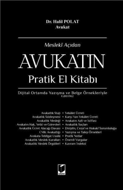 Mesleki Acidan Avukatin Pratik El Kitabi Ciltli
