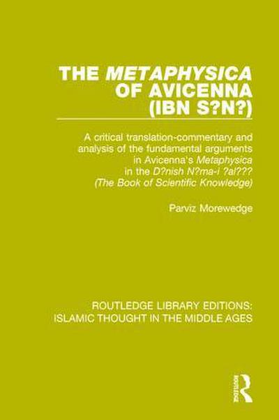 The ’Metaphysica’ of Avicenna (ibn Sina)