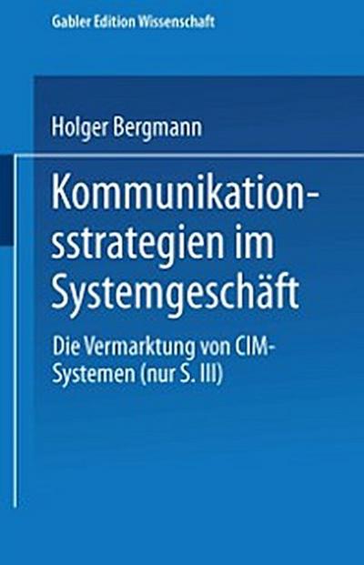 Kommunikationsstrategien im Systemgeschäft