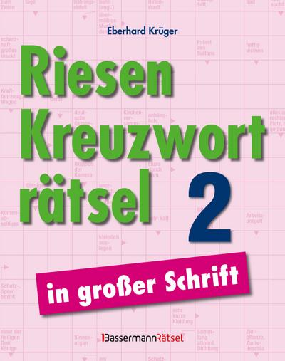 Riesen-Kreuzworträtsel in großer Schrift 2