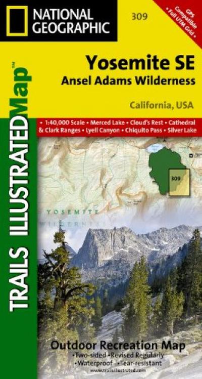 Yosemite Se: Ansel Adams Wilderness Map