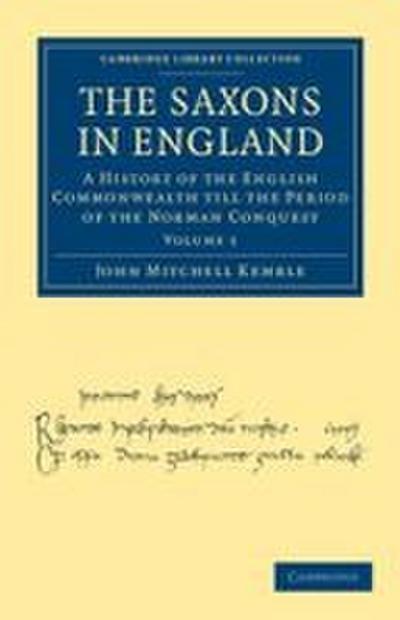 The Saxons in England - Volume 1