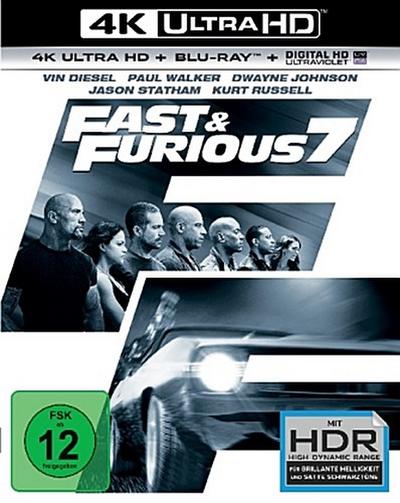 Fast 7 & the Furious (UHD+BR) E.E. 2Disc Min: 140/DD5.1/WS    Extended Version