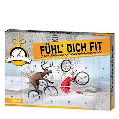 ROTH Fühl Dich fit-Adventskalender, gefüllt mit 24 Fitness Hilfsmitteln, 50 cm x 35 cm x 4 cm