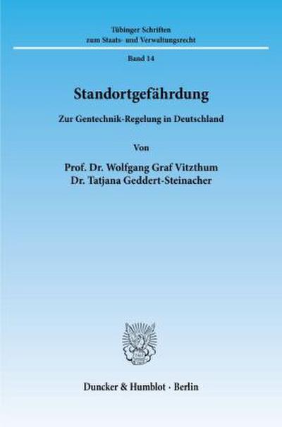 Standortgefährdung.