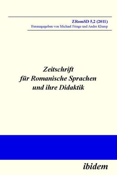 Zeitschrift für Romanische Sprachen und ihre Didaktik