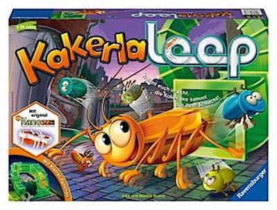 Ravensburger - Kakerlaloop 21123 - Aktionspiel mit elektronischer Kakerlake für Groß und Klein, Familienspiel für 2-4 Spieler, geeignet ab 5 Jahren