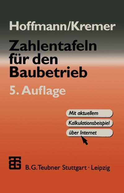 Zahlentafeln für den Baubetrieb