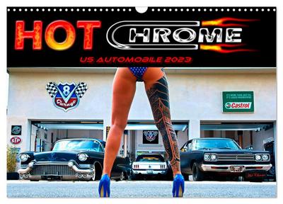 Hot Chrome US Automobile (Wandkalender 2024 DIN A3 quer), CALVENDO Monatskalender