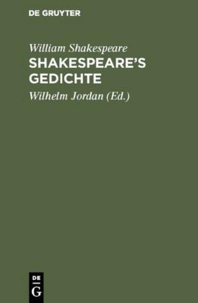 Shakespeare’s Gedichte