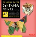 Origami Paper - Geisha Prints - Large 8 1/4 - 48 Sheets