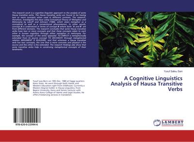 A Cognitive Linguistics Analysis of Hausa Transitive Verbs
