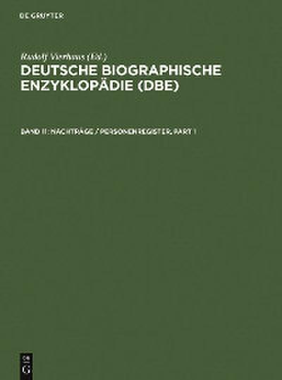 Nachträge / Personenregister