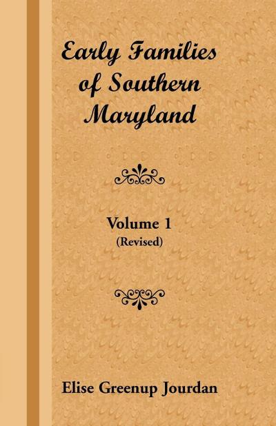 Early Families of Southern Maryland