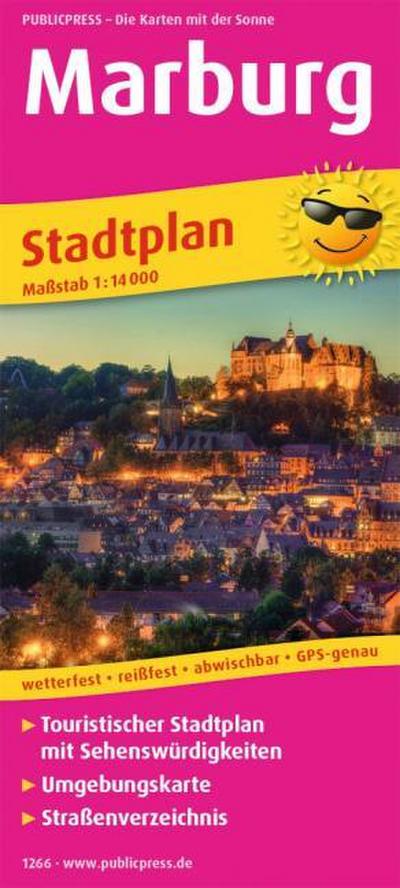 Publicpress Stadtplan Marburg 1:14.000