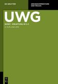 UWG: Einleitung; §§ 1-3 (Großkommentare der Praxis)