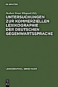 Untersuchungen zur kommerziellen Lexikographie der deutschen Gegenwartssprache. Band 2