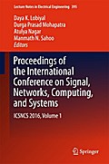 Proceedings of the International Conference on Signal, Networks, Computing, and Systems