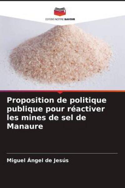 Proposition de politique publique pour réactiver les mines de sel de Manaure