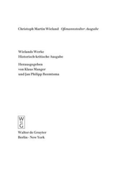 Christoph Martin Wieland: Werke Text