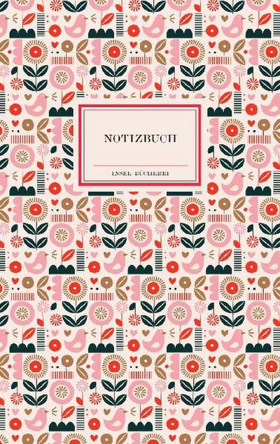 Notizbuch Insel-Bücherei »Puderrosa Blumen retro«