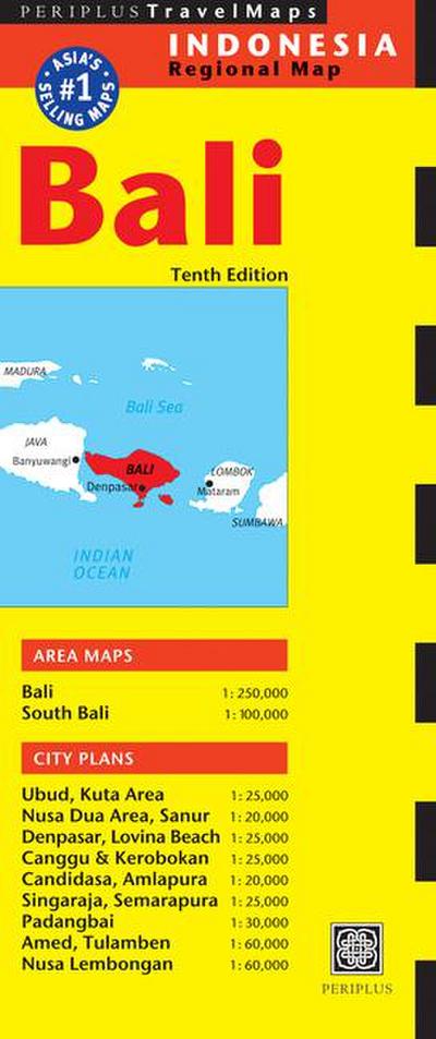 Bali Travel Map Tenth Edition