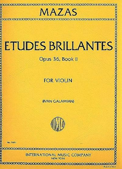 Etudes brillantes op.36 Band 2für Violine
