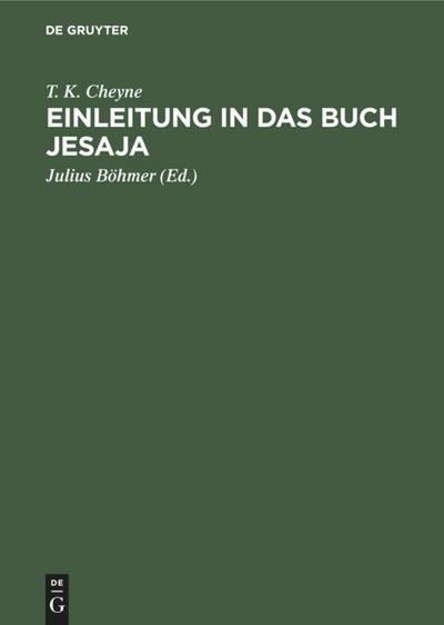 Einleitung in das Buch Jesaja