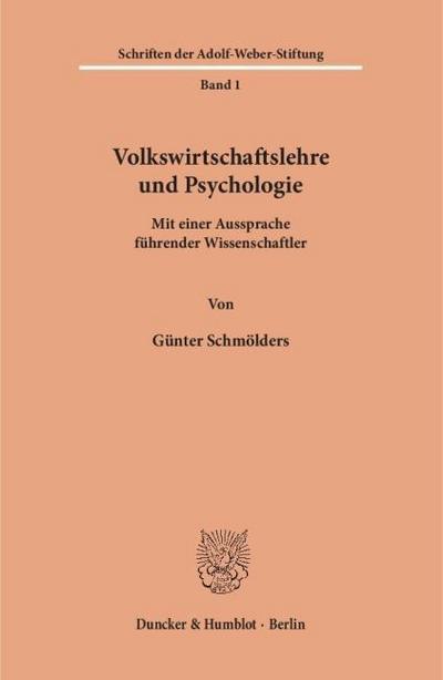 Volkswirtschaftslehre und Psychologie.
