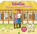 Bibi & Tina - Stickern, Malen, Gestalten. Mit 250 Stickern: Malbuch rund um den Martinshof. Stickerbuch für alle Pferde-Fans ab 4 Jahren
