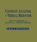 Content Analysis of Verbal Behavior