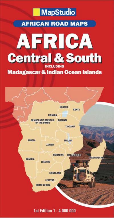 Africa Central & South incl. Madagascar 1 : 4:000 000 - MapStudio