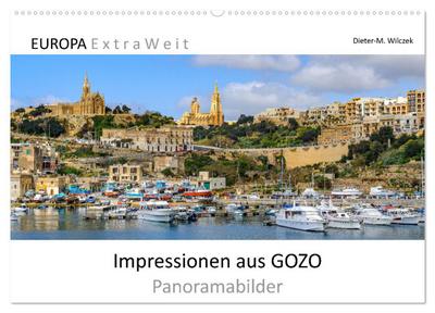 Impressionen aus GOZO - Panoramabilder (Wandkalender 2025 DIN A2 quer), CALVENDO Monatskalender