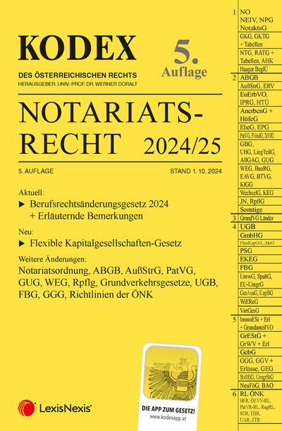 KODEX Notariatsrecht 2024/25 - inkl. App