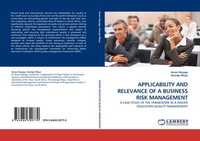 APPLICABILITY AND RELEVANCE OF A BUSINESS RISK MANAGEMENT