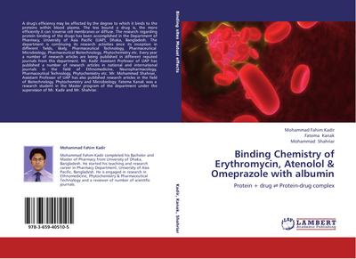 Binding Chemistry of Erythromycin, Atenolol & Omeprazole with albumin