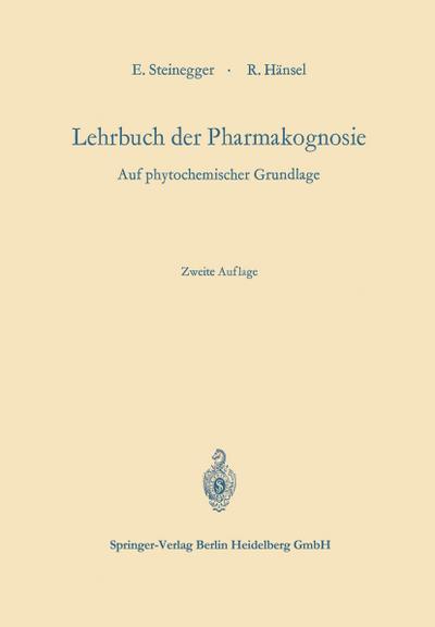 Lehrbuch der Pharmakognosie