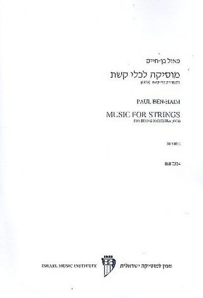 Music for Stringsfor string orchestra